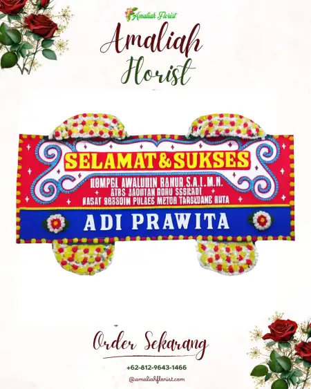 Papan Bunga Ucapan Selamat Pamek